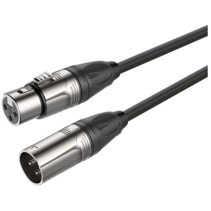 Roxtone DDXX200L20 (XLR Male - XLR Female) 20M Cable - Black