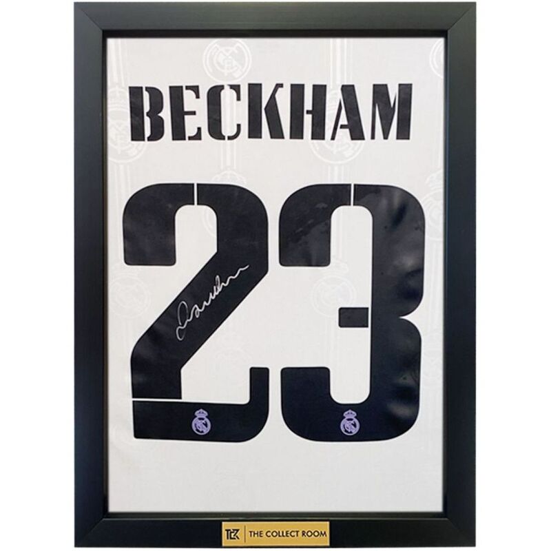 The Collect Room David Beckham Back Signed Real Madrid 2022-23 Home Shirt