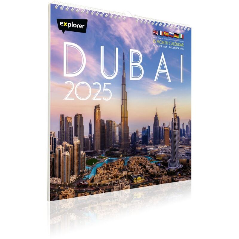 Dubai Calendar 2025 15 Month Calendar October 2024 - December 2025 | Explorer Publishing