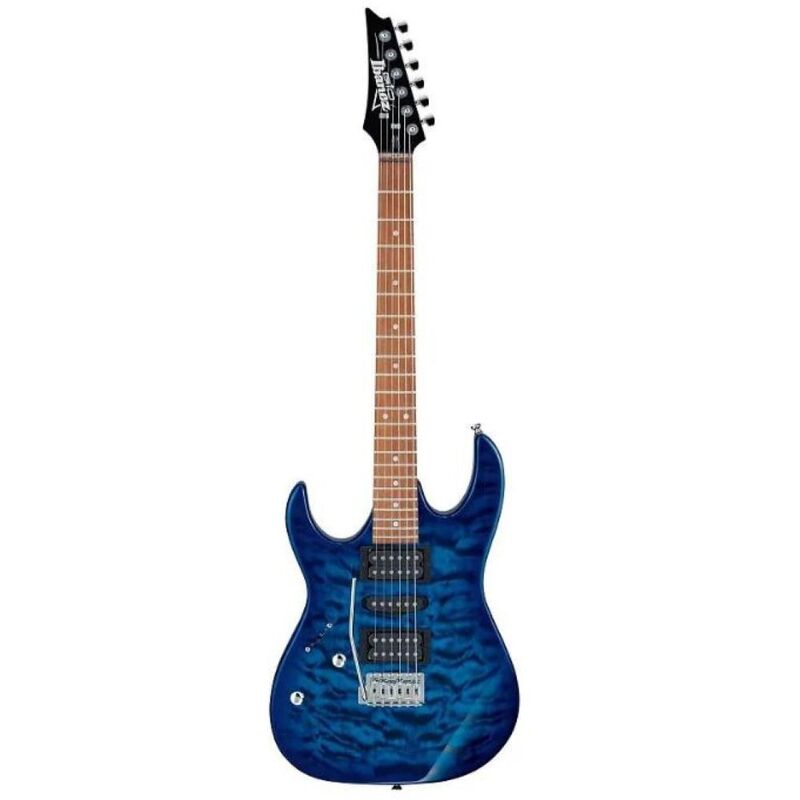 Ibanez GRX70QAL - Left Handed Electric Guitar - Blue Burst