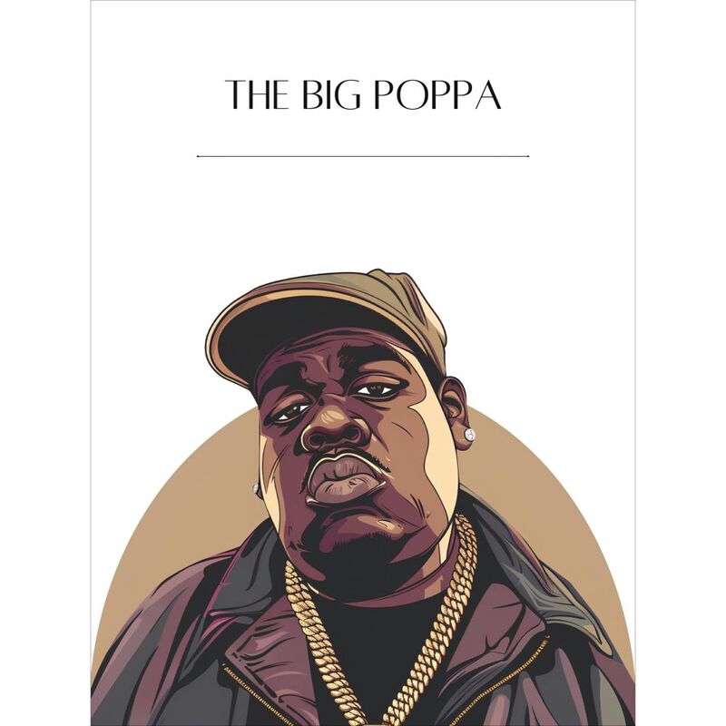 Faceidea The Big Poppa Wall Art (30X40 cm)