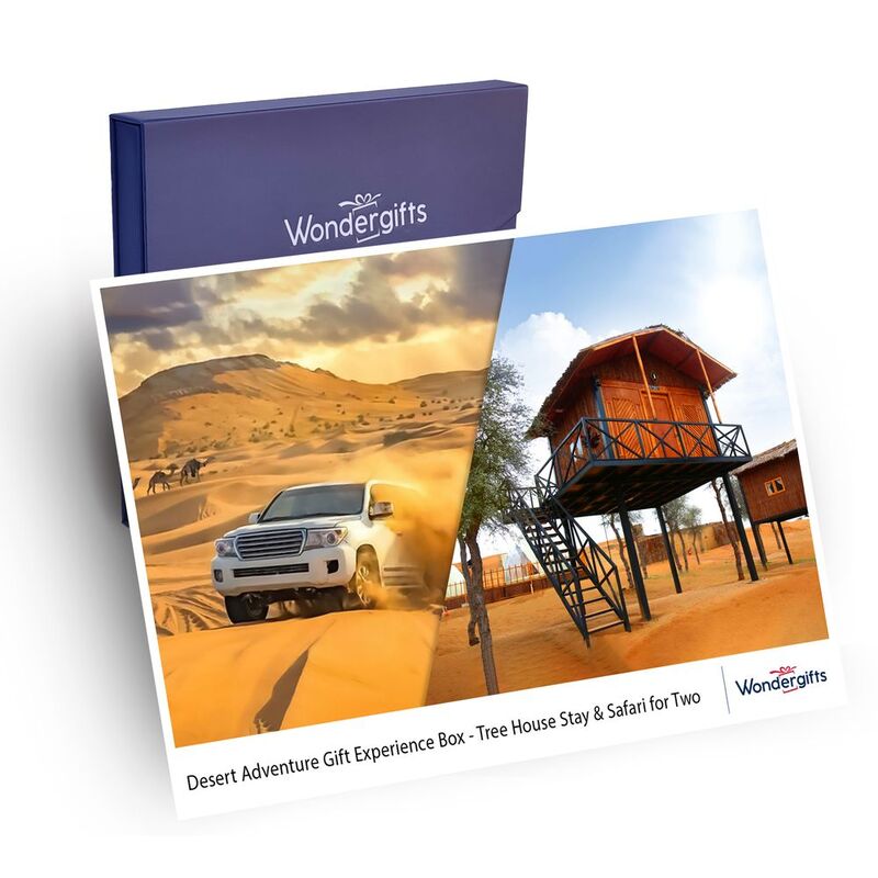 Wondergifts Desert Adventure - Tree House Stay & Safari for Two Gift Experience Box