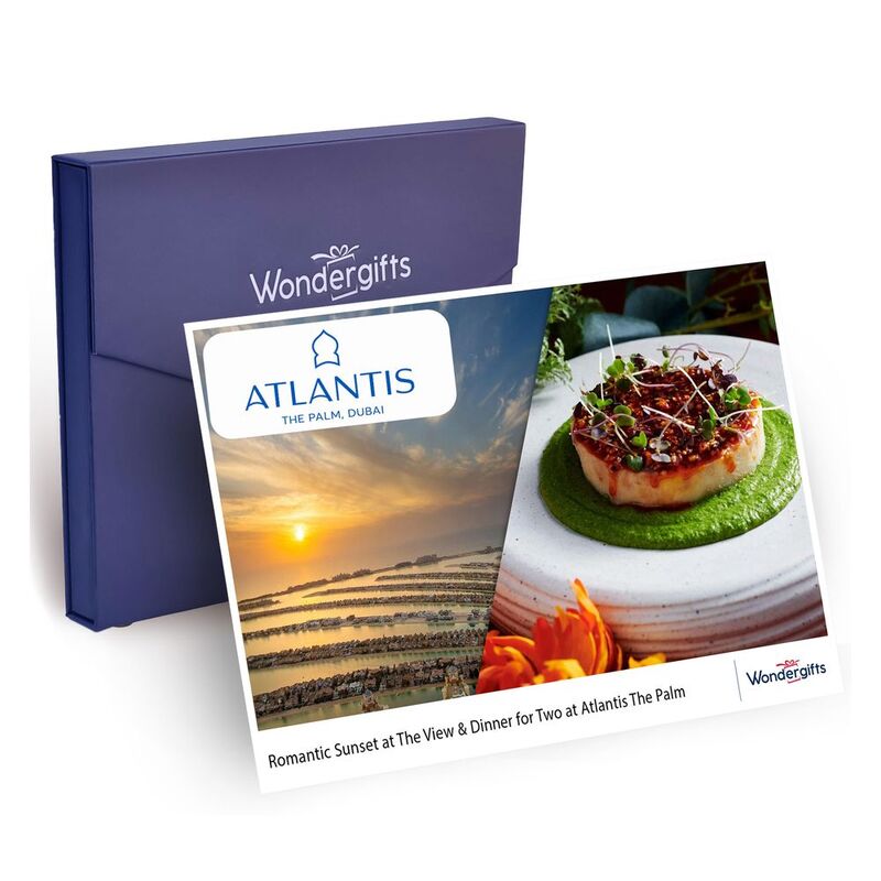 Wondergifts Romantic Sunset At the View & Dinner Experience for Two At Atlantis the Palm Gift Box Wondergifts Romantic Sunset At the View & Dinner Experience for Two At Atlantis the Palm Gift Box
