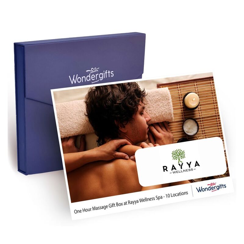 Wondergifts One Hour Massage At Rayya Wellness Spa Experience - 10 Locations Gift Box Wondergifts One Hour Massage At Rayya Wellness Spa Experience - 10 Locations Gift Box