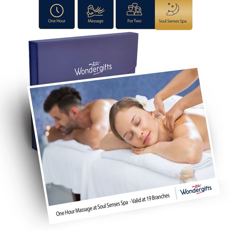 Wondergifts One-Hour Massage At Soul Senses Spa And Wellness 19 Branches - Permium Gift Box (For Two)