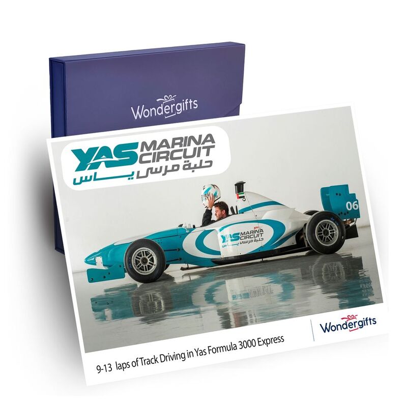 Wondergifts 9-13 Laps Track Driving In Yas Formula 3000 Express - Premium Gift Box Wondergifts 9-13 Laps Track Driving In Yas Formula 3000 Express - Premium Gift Box