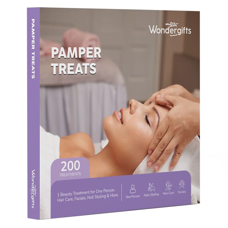 Wondergifts Pamper Treats Gift Box - Two Boxes For One/ Your Choice of 200 Beauty Treatments Gift