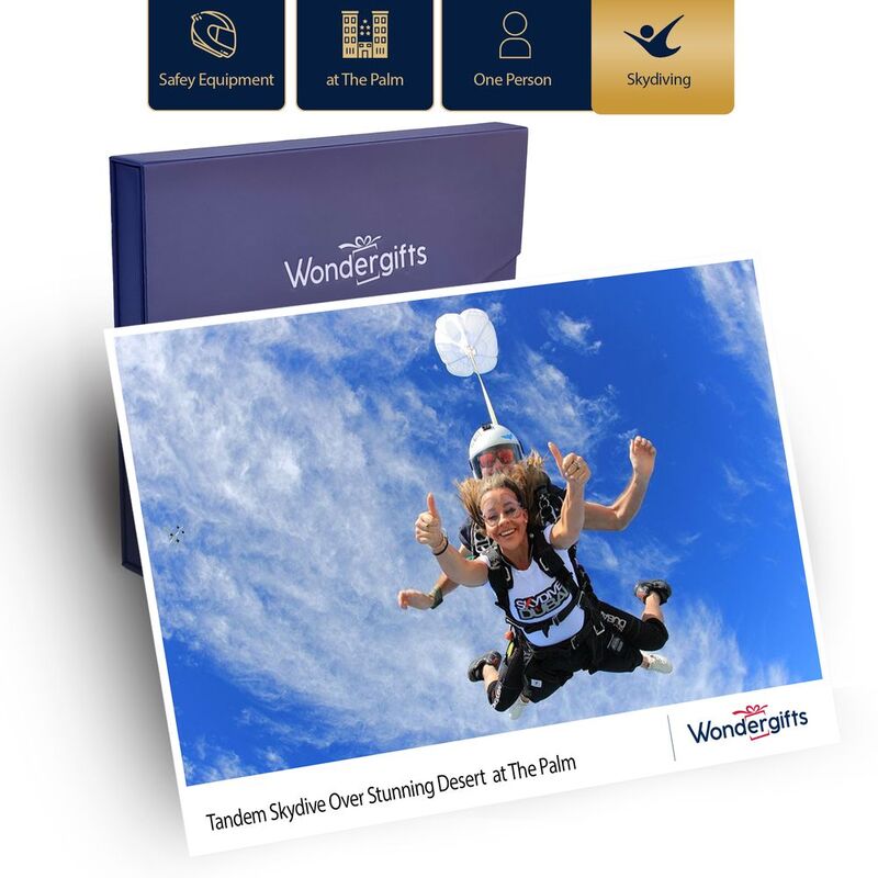 Wondergifts Tandem Skydive Over Dubai With Video & Photos - Premium Gift Box (At the Palm)