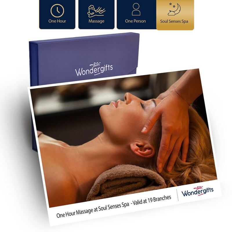 Wondergifts One-Hour Massage At Soul Senses Spa And Wellness 19 Branches - Permium Gift Box (For One)