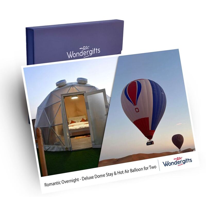 Wondergifts Romantic Overnight Deluxe Dome Stay & Hot Air Balloon Experience for Two - Gift Box Wondergifts Romantic Overnight Deluxe Dome Stay & Hot Air Balloon Experience for Two - Gift Box