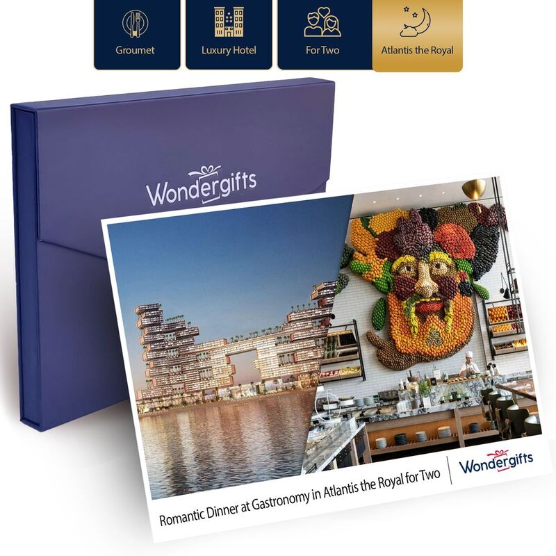 Wondergifts Romantic Dinner For Two At Gastronomy Atlantis the Royal - Gift Experience Box