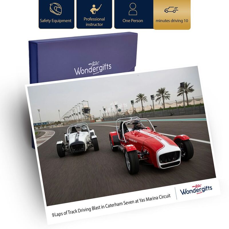 Wondergifts 3 Laps Track Driving Blast In Caterham Seven At Yas Marina Circuit Experience - Gift Box