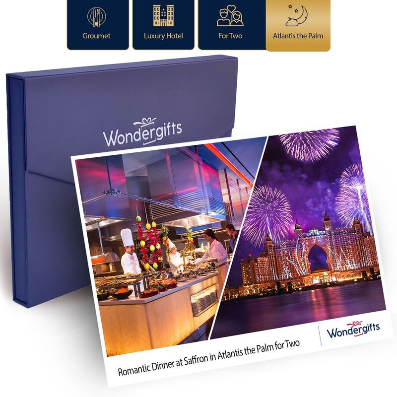 Wondergifts Saffron Dinner Buffet At Atlantis the Palm For Two - Premium Gift Box