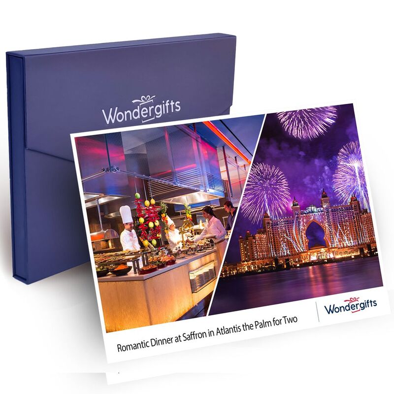 Wondergifts Saffron Dinner Buffet At Atlantis the Palm for Two - Premium Gift Box Wondergifts Saffron Dinner Buffet At Atlantis the Palm for Two - Premium Gift Box