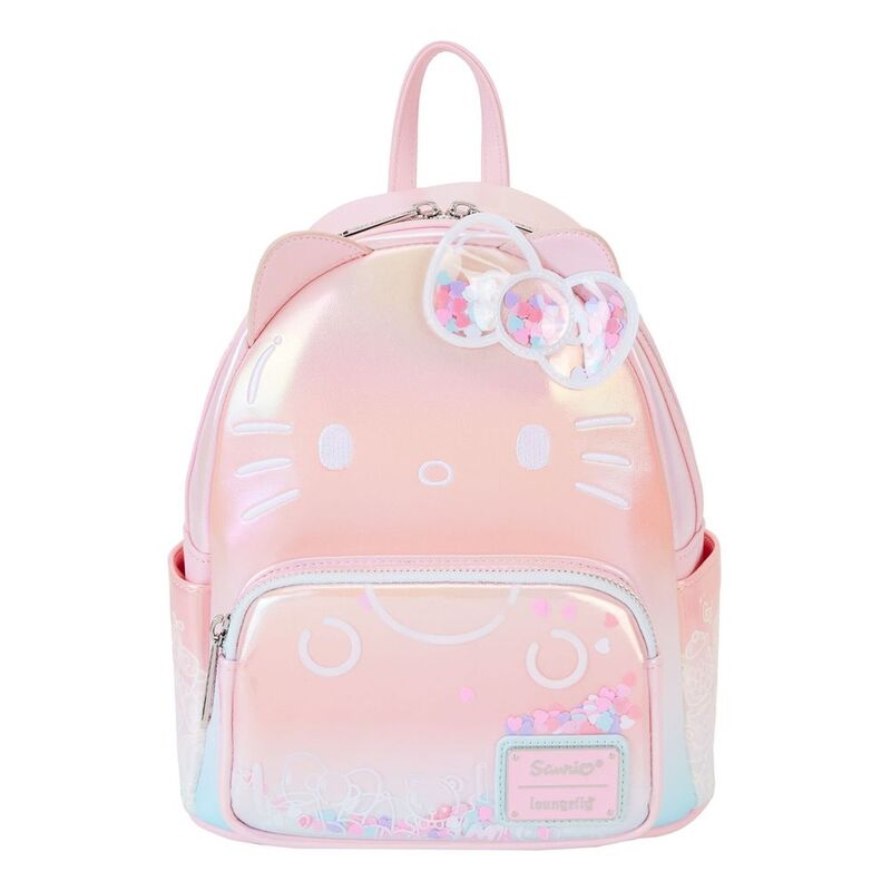 Loungefly Leather Hello Kitty 50th Anniversary Clear & Cute Cosplay Mini Backpack