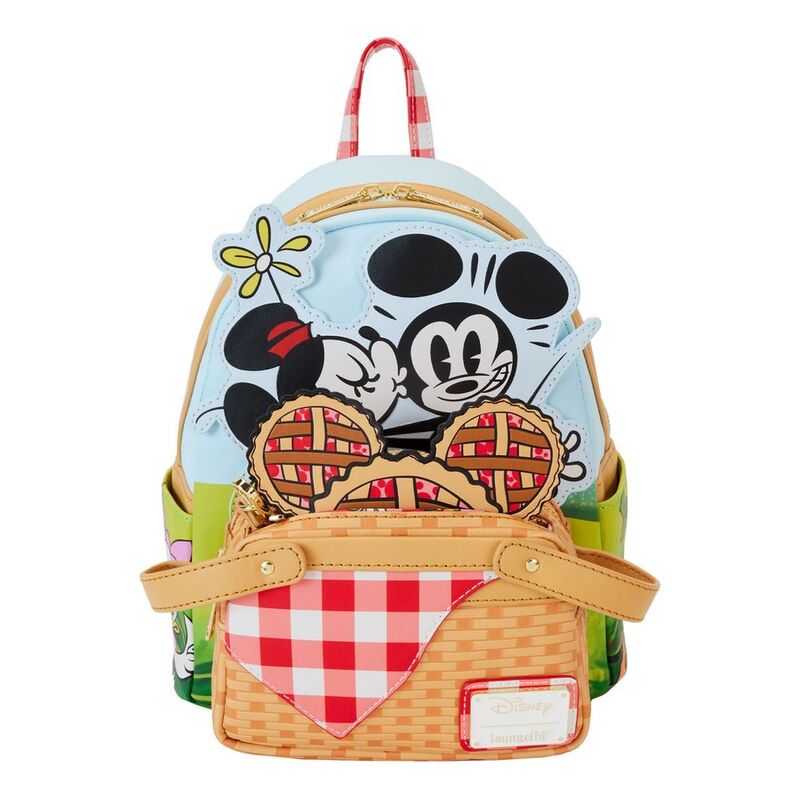 Loungefly Leather Disney Mickey & Friends Picnic Mini Backpack