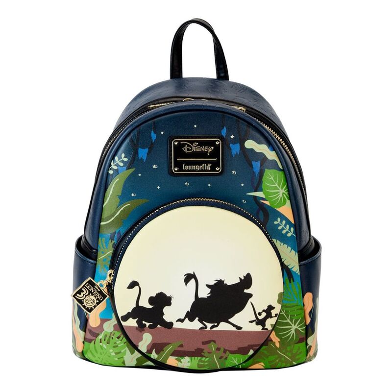 Loungefly Leather Disney Lion King 30th Anniversary Hakuna Matata Silo Mini Backpack