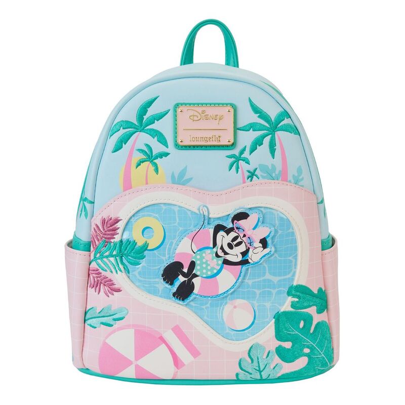 Loungefly Leather Minnie Mouse Vacation Style Mini Backpack