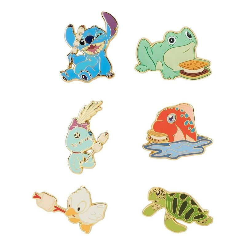 Loungefly Blind Box Pin Disney Lilo & Stitch Camping Cuties Pin (Includes 1)