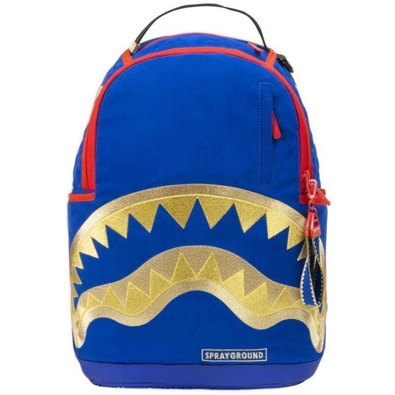 Sprayground Money Kicks Gold Shark Mouth Backpack