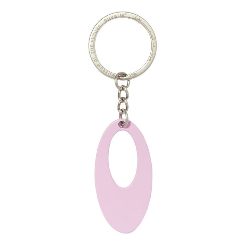 Museum of The Future Logo Keychain - Pink