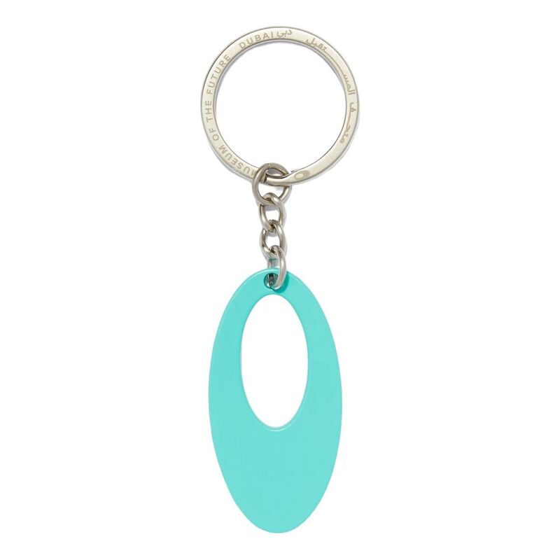 Museum of The Future Logo Keychain - Teal