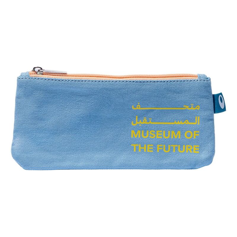 Museum of The Future Pencil Case - Light Blue/Orange