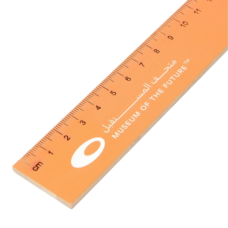 Museum of The Future Bamboo Ruler - Orange