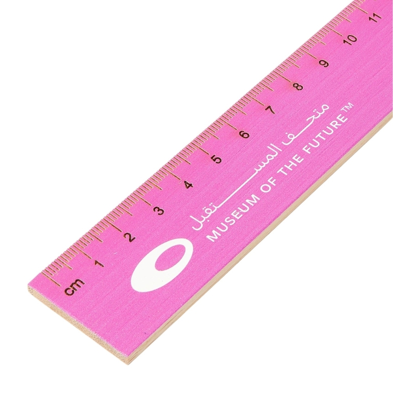 Museum of The Future Bamboo Ruler - Pink