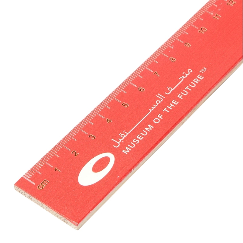 Museum of The Future Bamboo Ruler - Red