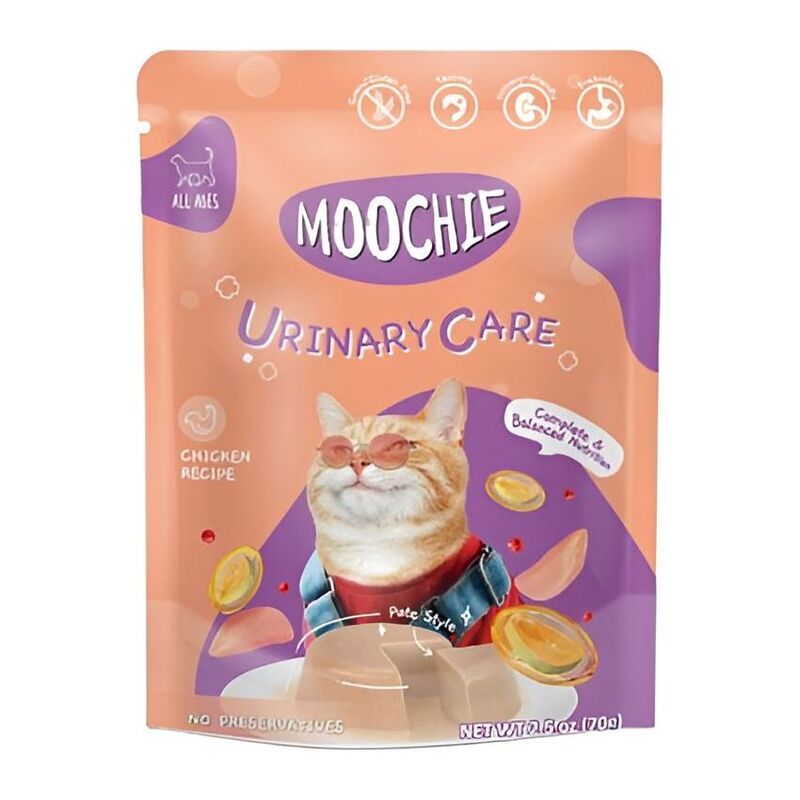 Moochie Urinary Care Chicken Recipe Cat Food Pouch 70g Moochie Urinary Care Chicken Recipe Cat Food Pouch 70g