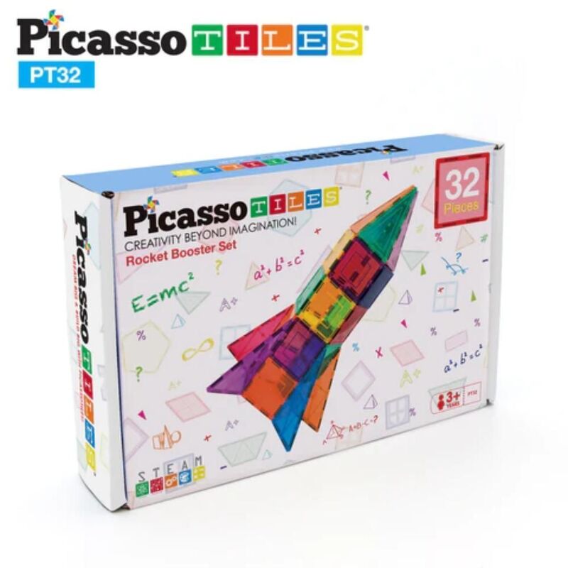 Picasso Magnetic Rocket Booster 32 Pieces Magnetic Building Set