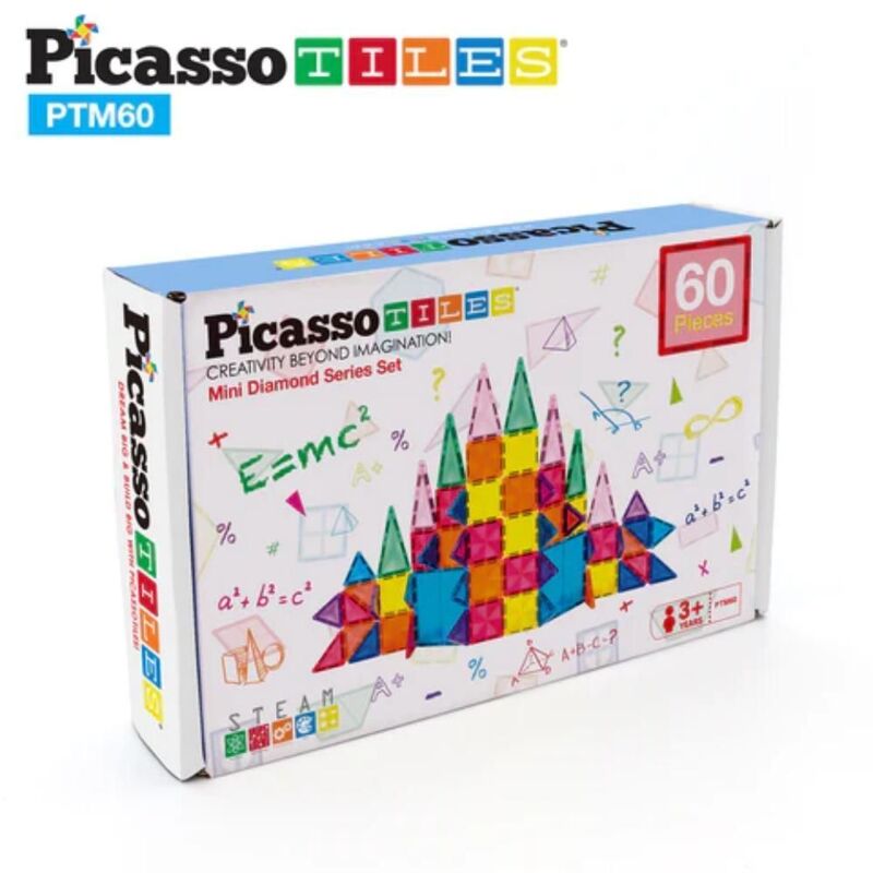 Picasso Magnetic Mini Diamond 60 Pieces Magnetic Building Set