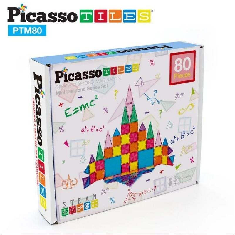 Picasso Magnetic Mini Diamond 80 Pieces Magnetic Building Set