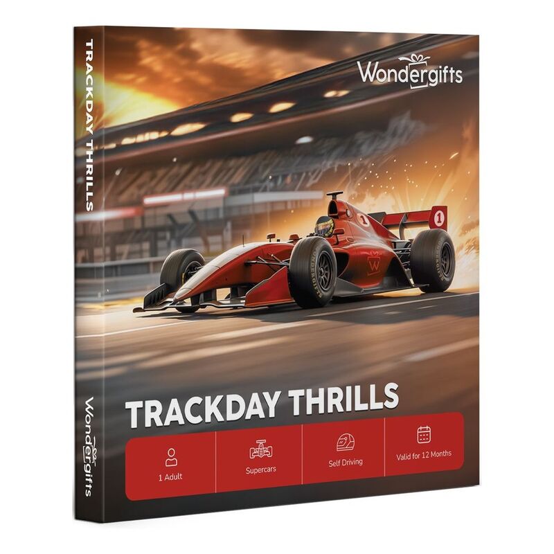 Wondergifts Trackday Thrills Ultimate Driving Experiences Gift Box: Supercars, Formula Cars & More