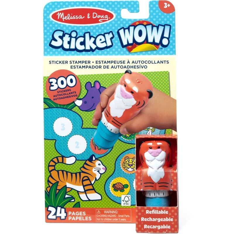 Melissa & Doug Sticker Wow! Sticker Stamper & Activity Pad Tiger Melissa & Doug Sticker Wow! Sticker Stamper & Activity Pad Tiger