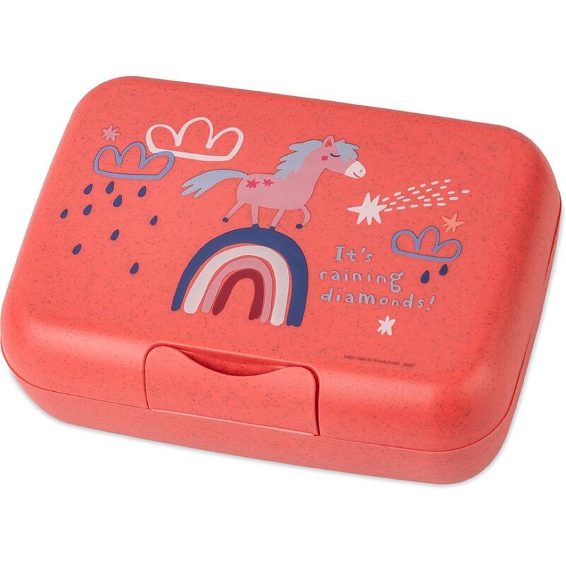 Koziol Candy Dreams Lunch Box With Separation Bowl Red