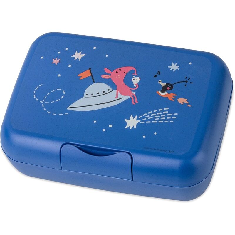 Koziol Candy Space Lunch Box With Separation Bowl Blue