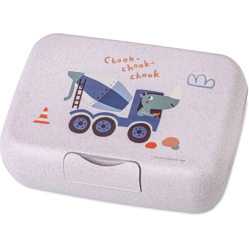 KKoziol Candy Truck Lunch Box With Separation Bowl Grey