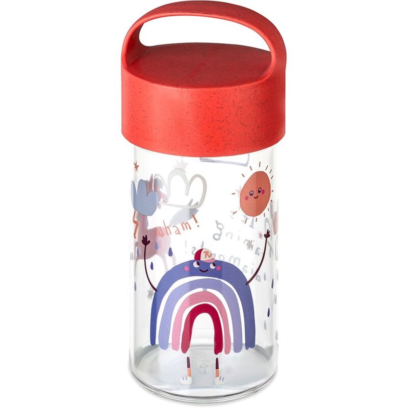 Koziol Buddy Dreams Snackpot / Water Bottle 500ml Red