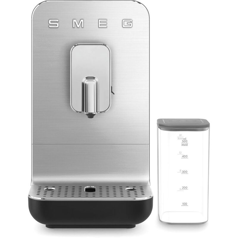 Smeg Bean To Cup Coffee Machine With Integrated Milk System Matt Black Smeg Bean To Cup Coffee Machine With Integrated Milk System Matt Black