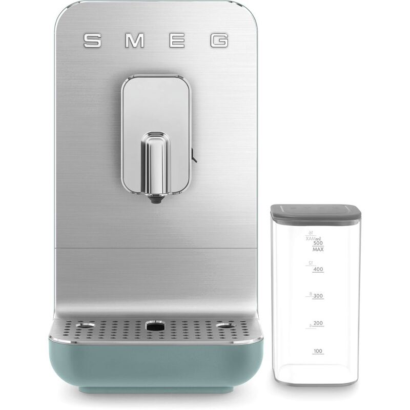 Smeg Bean To Cup Coffee Machine With Integrated Milk System Matt Emerald Green