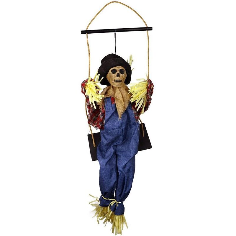 Mad Toys Creepy Swinging Scarecrow with Ligh-Up Sound Eyes And Sound