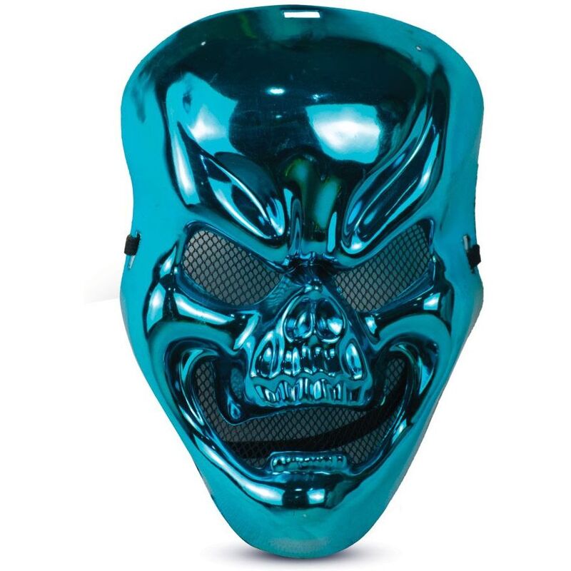 Mad Toys Metallic Blue Skull Mask