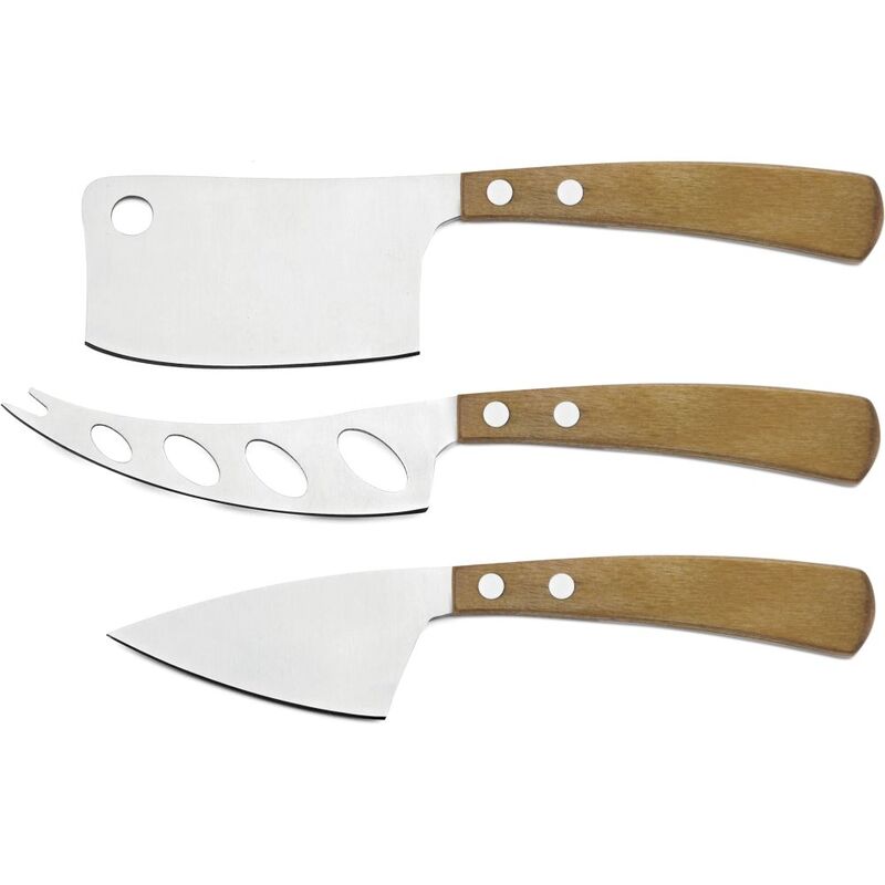 Legnoart Latte Vivo Cheese Knife Set With Light Wood Handle