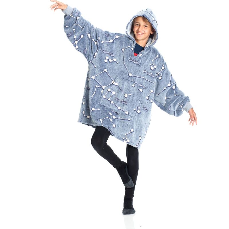 Kanguru Hoodie Wearable Blanket Kids Kangurone Glow Constellations Kanguru Hoodie Wearable Blanket Kids Kangurone Glow Constellations