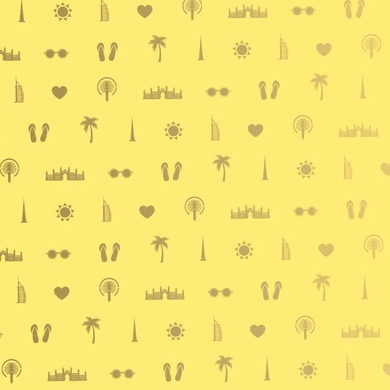 Share The Love UAE Gift Wrapping Paper - Yellow (Roll) Share The Love UAE Gift Wrapping Paper - Yellow (Roll)