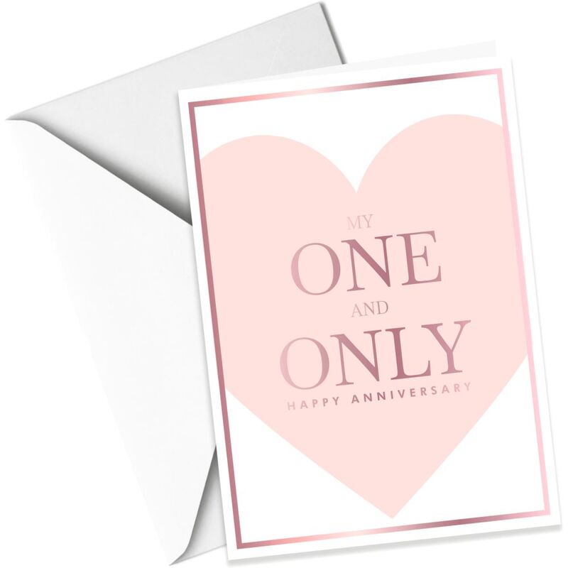 Share The Love My One And Only - Anniversary Greeting Card (21 x 15 Cm)