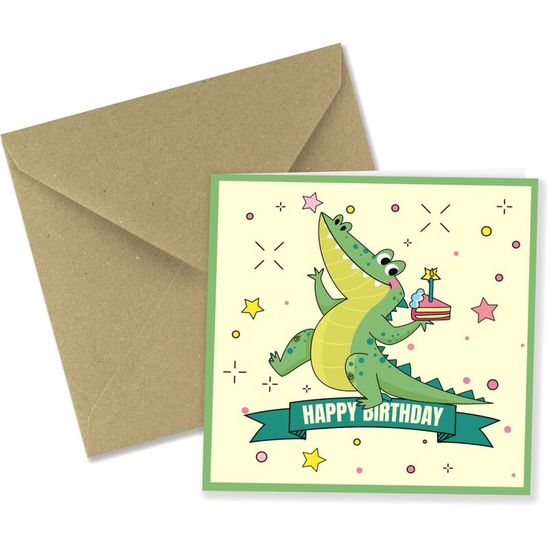 Share The Love Happy Birthday - Kids Birthday Greeting Card (15 x 15 Cm)