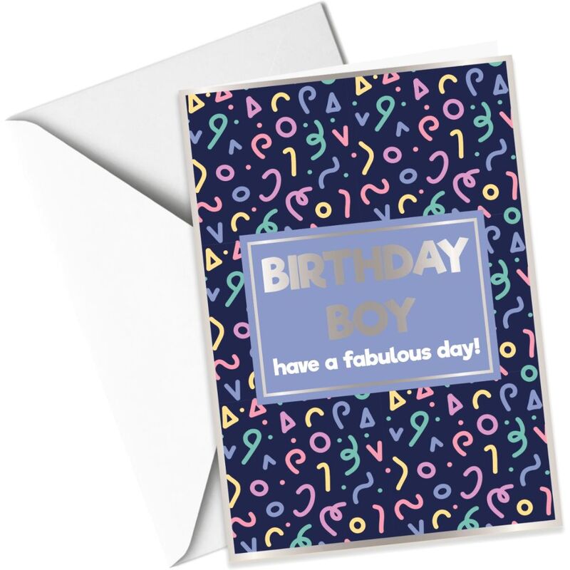 Share The Love Birthday Boy, Have A Fabulous Day! - Birthday Greeting Card (21 x 15 Cm)